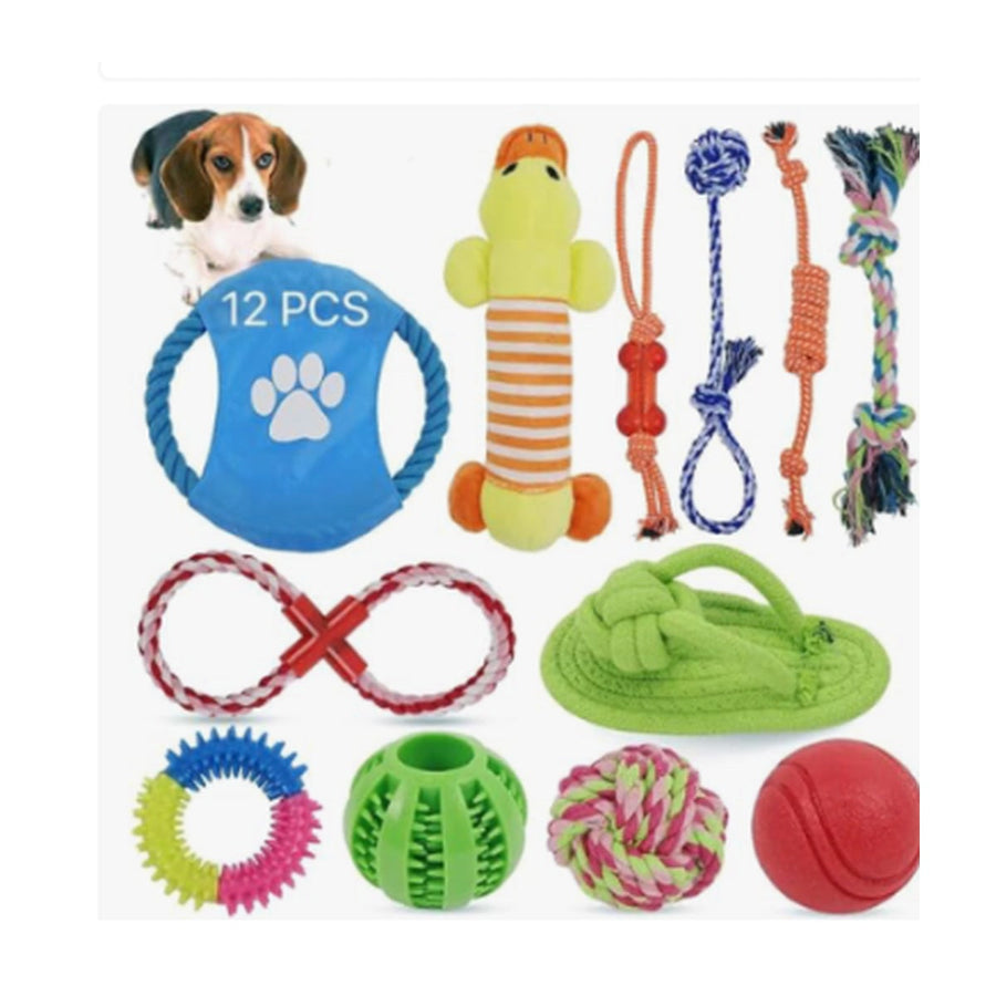 Kit de juguetes para perro — 12 piezas