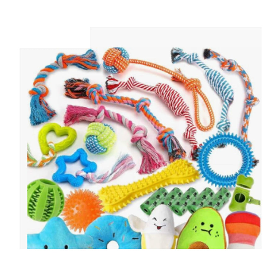 Kit surtido de juguetes para perro — 25 piezas
