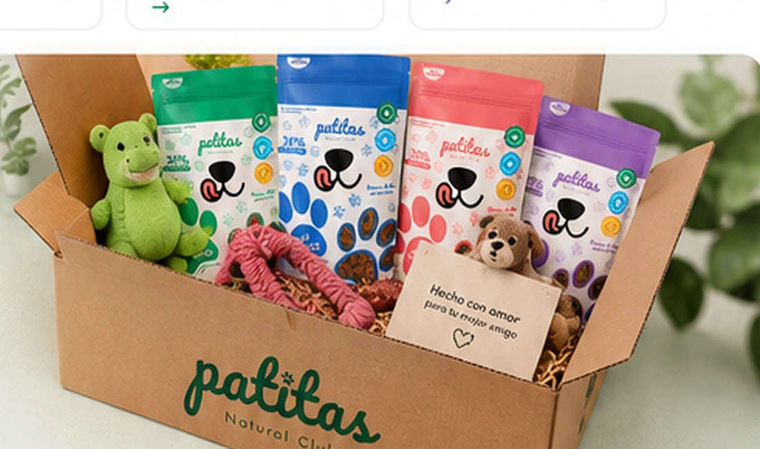 Caja de suscripción Patitas con juguetes y premios